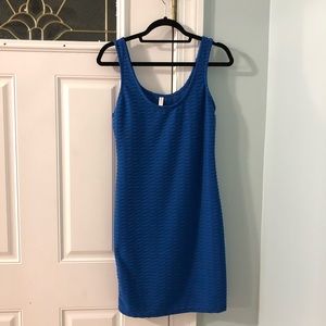 Blue bodycon dress